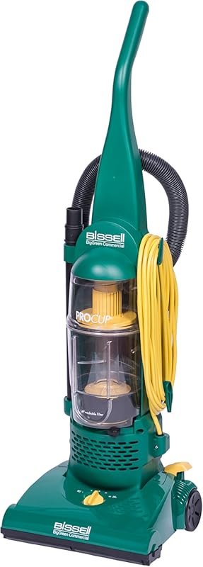 BISSELL BigGreen BGU1937T Pro Cup Bagless Upright Vacuum: 13.5-inch Width, On-Board Tools, Professional Grade for Commercial Use, Green