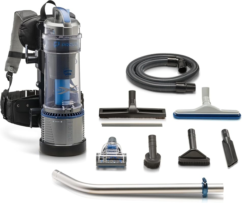 Prolux 2.0 Bagless Backpack HEPA Vacuum - World’s Lightest Model for S