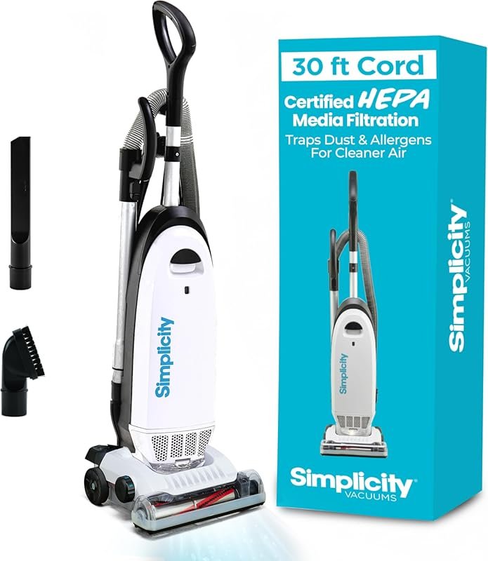 Simplicity S20EZM Allergy Bagged Upright Vacuum Cleaner with HEPA Filt