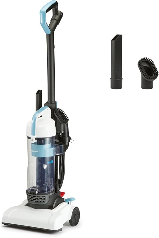 Amazon Basics Upright Bagless Vacuum for Carpets and Hard Floors, Wash