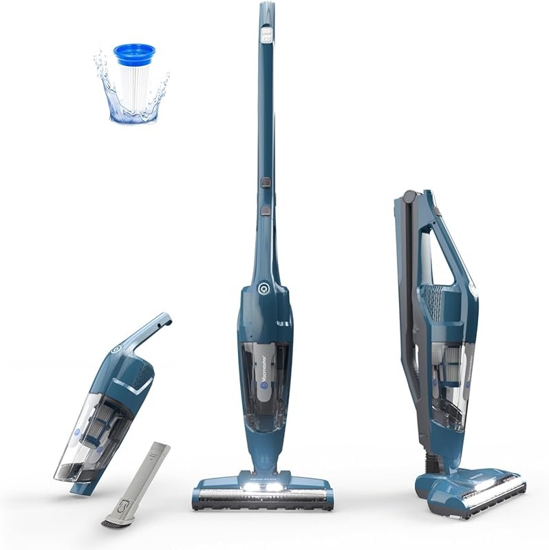 Vacmaster portable cordless stick vacuum: 2-in-1, 2-speed control, LED