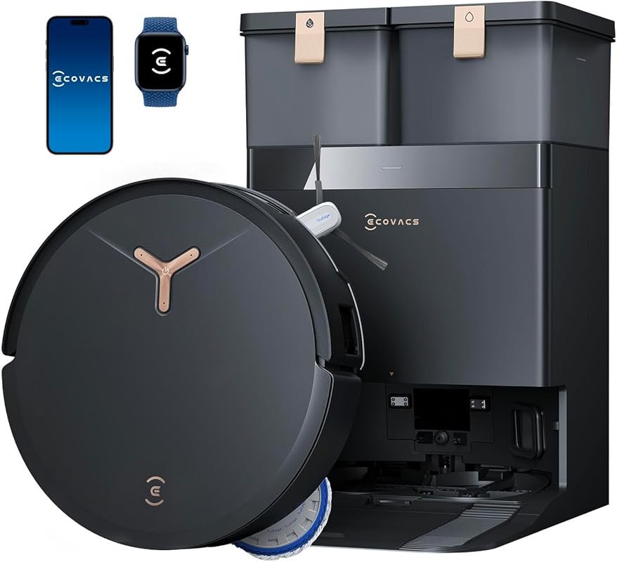 ECOVACS DEEBOT T50 MAX PRO Omni Robot Vacuum and Mop: 18,500Pa Suction