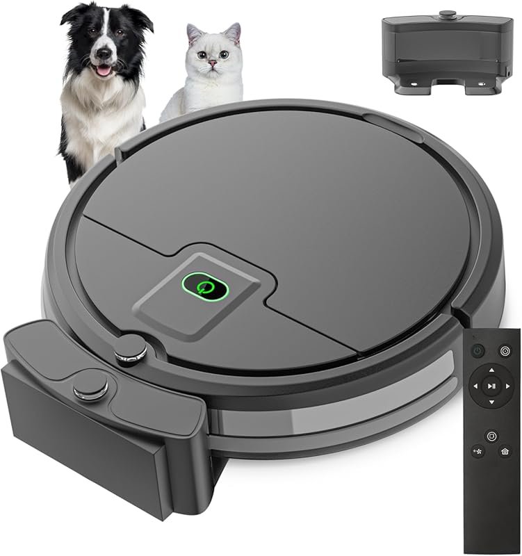 Robot Vacuum: 2900Pa, 120-min, tangle-free, automatic, quiet for pet h