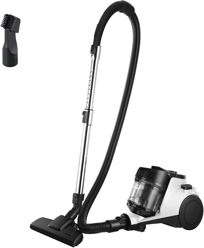 Eureka NEN121WH Bagless Canister Vacuum: 1100W Power, HEPA Filter, Too