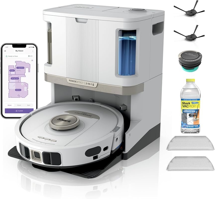 Shark PowerDetect NeverTouch Pro Robot Vacuum & Mop Combo: self-emptyi