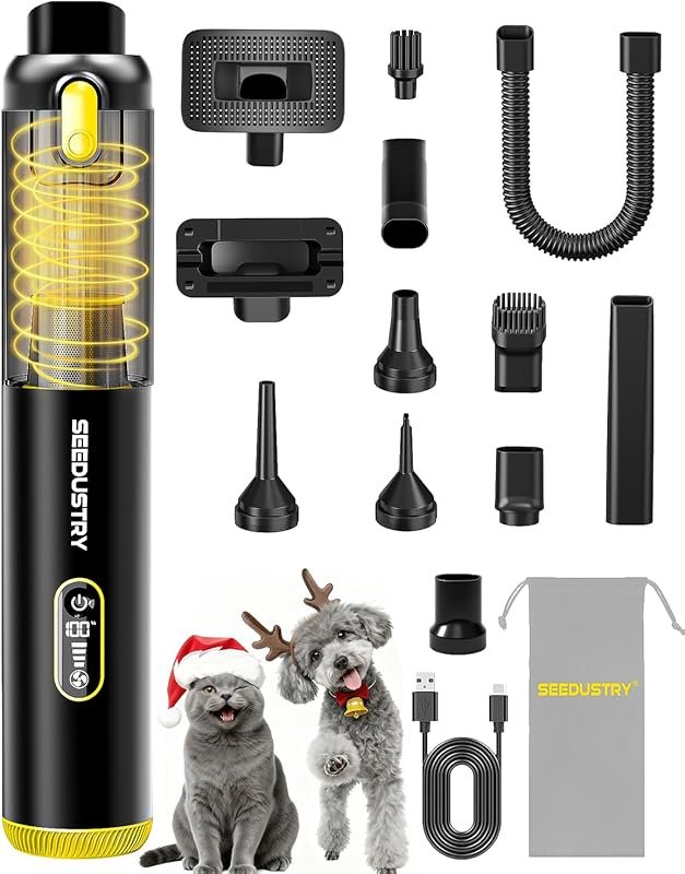 SEEDUSTRY Mini Cordless Hand Vacuum with 3 Suction Modes, 18000pa, Mul