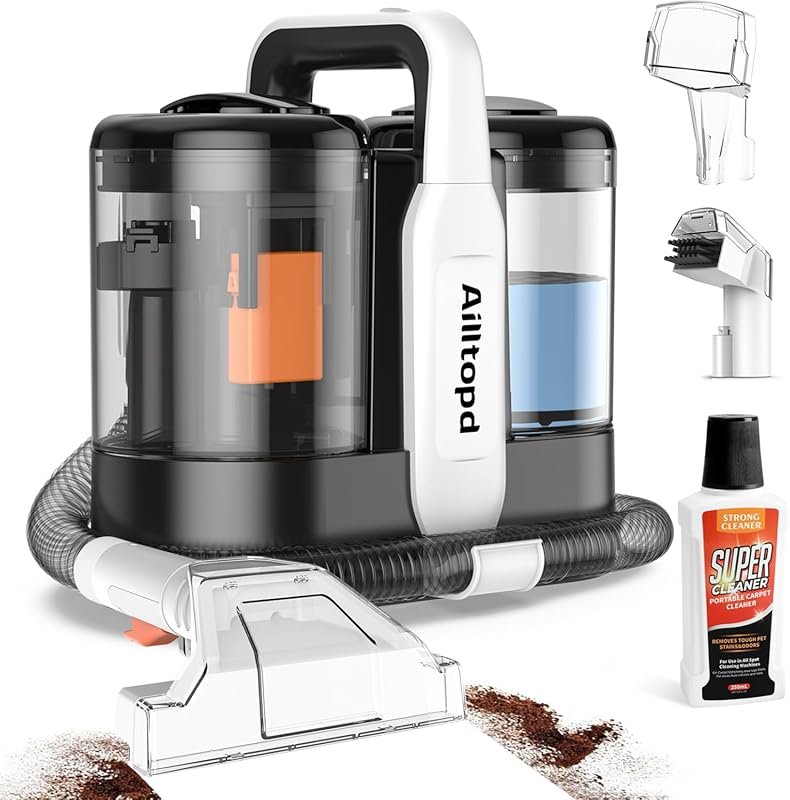 Portable 15Kpa Carpet Upholstery Cleaner Machine for Deep Cleaning Mul