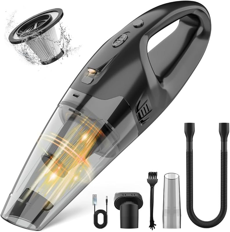 Cordless Handheld Vacuum with 30-Min Runtime, 1.65lbs Ultra Lightweigh