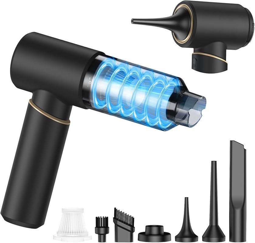 Handheld Cordless 4-in-1 Vacuum: 12KPa Suction, 30Min, USB-C Charging,