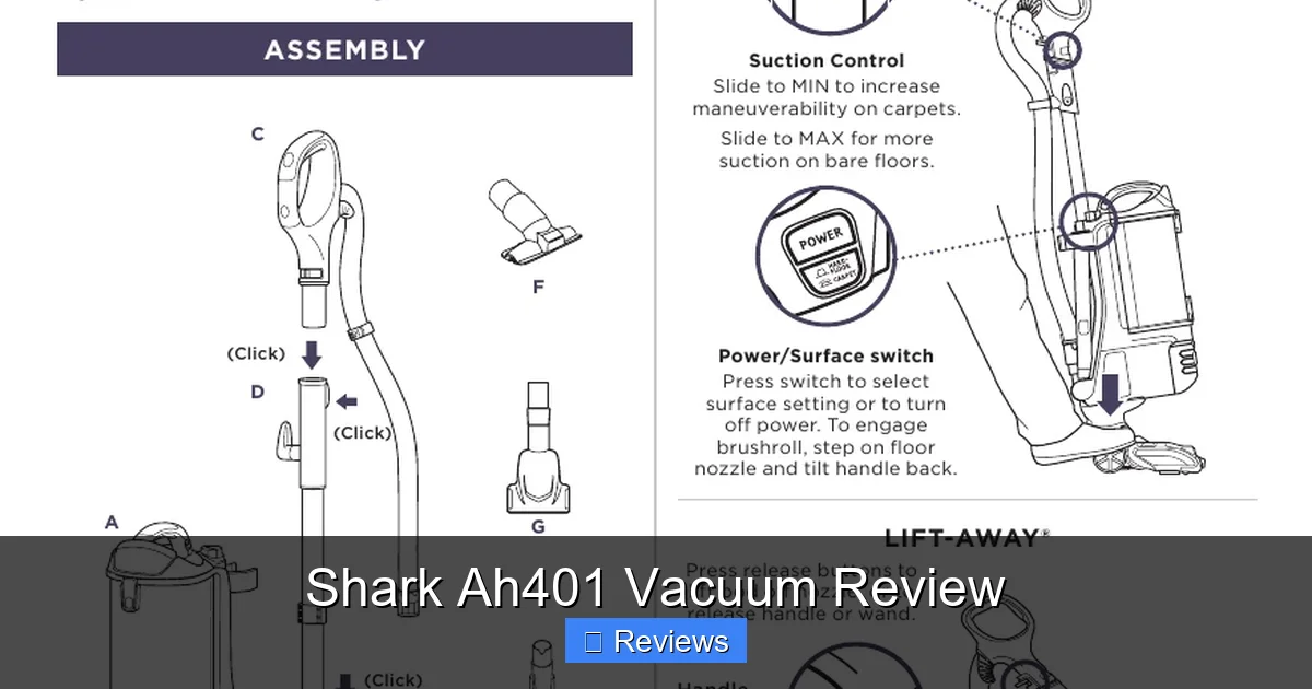 Shark Ah401 Vacuum Review