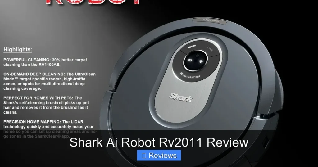 Shark Ai Robot Rv2011 Review