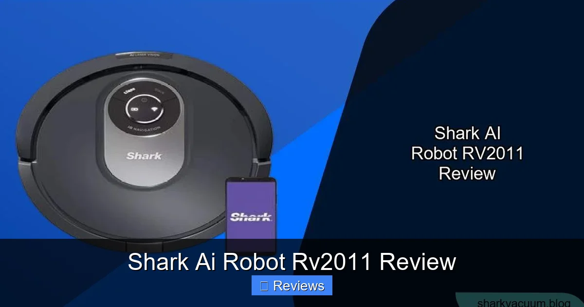 Shark Ai Robot Rv2011 Review