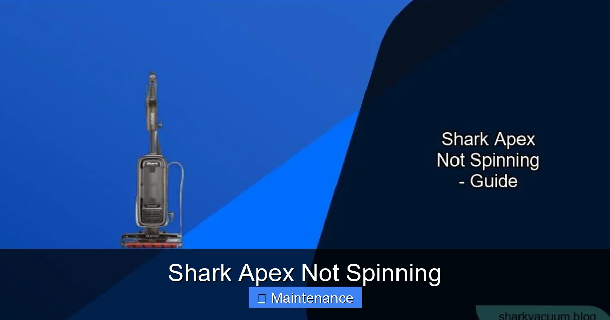 Shark Apex Not Spinning