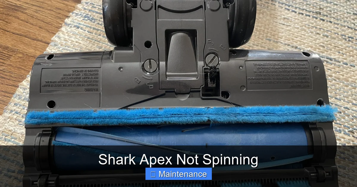 Shark Apex Not Spinning