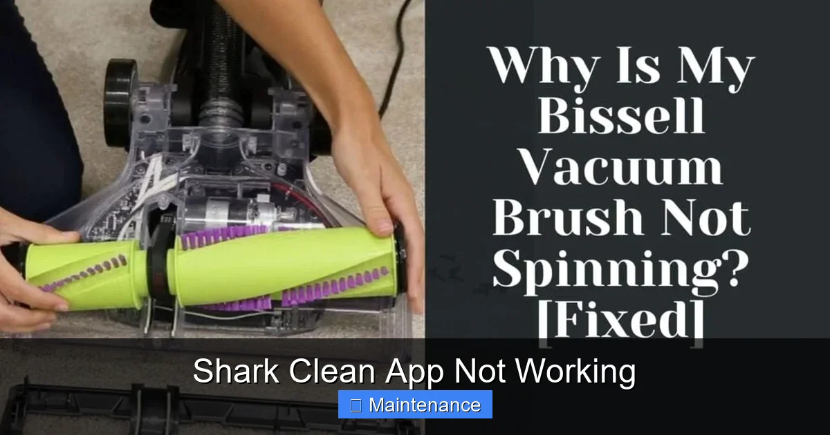 Shark Clean App Not Working