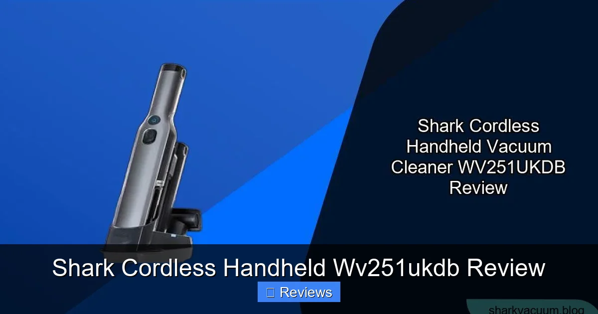 Shark Cordless Handheld Wv251ukdb Review