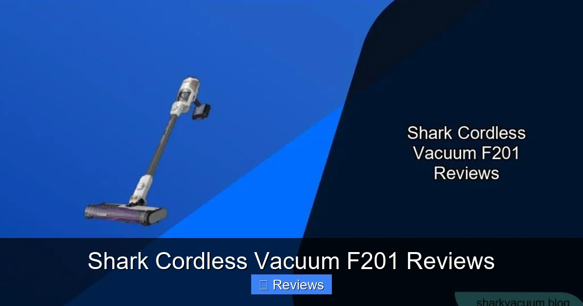 Shark Cordless Vacuum F201 Reviews