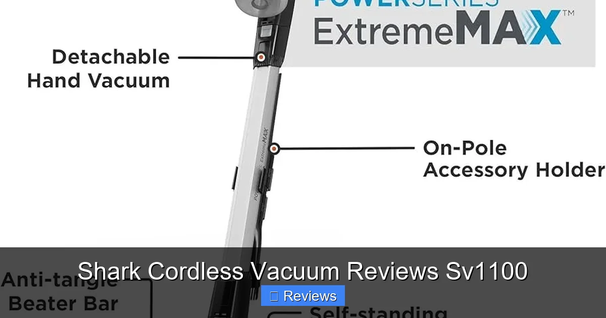 Shark Cordless Vacuum Reviews Sv1100
