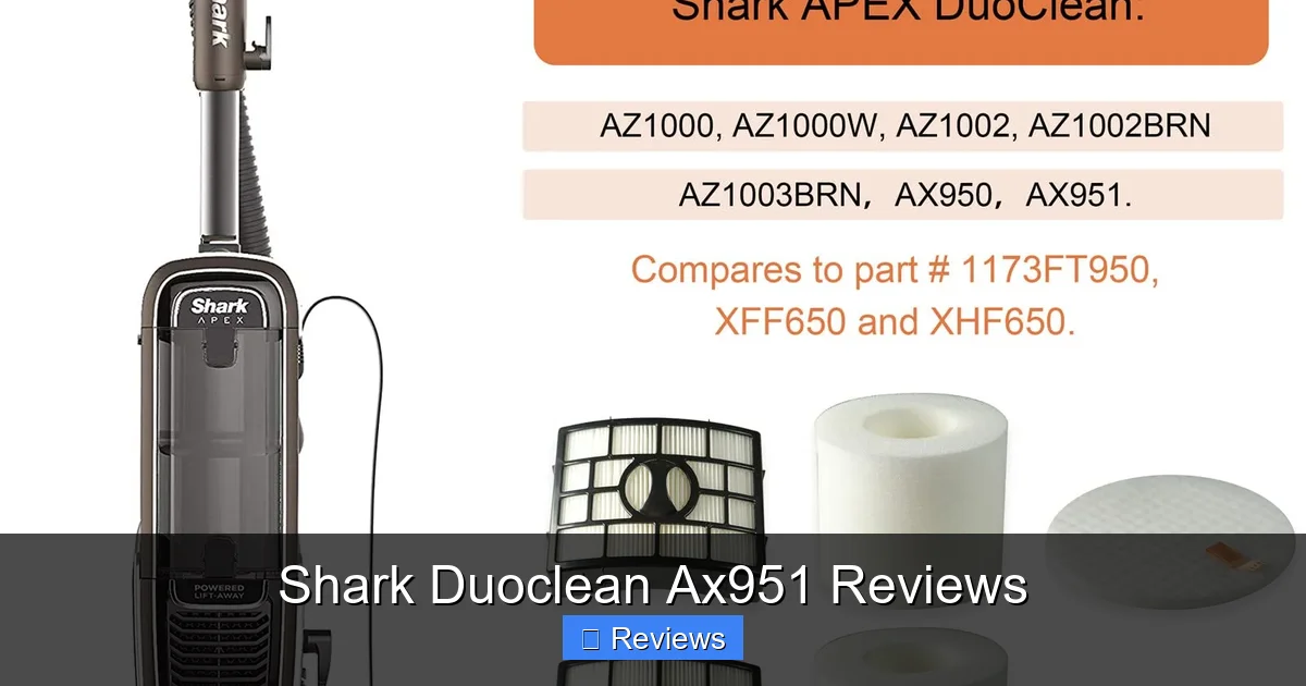Shark Duoclean Ax951 Reviews