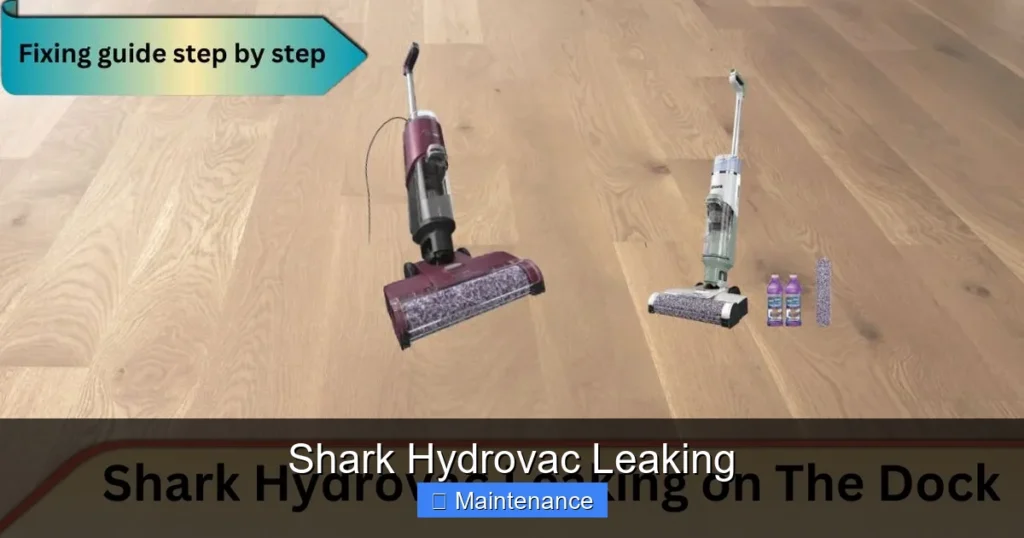 Shark Hydrovac Leaking