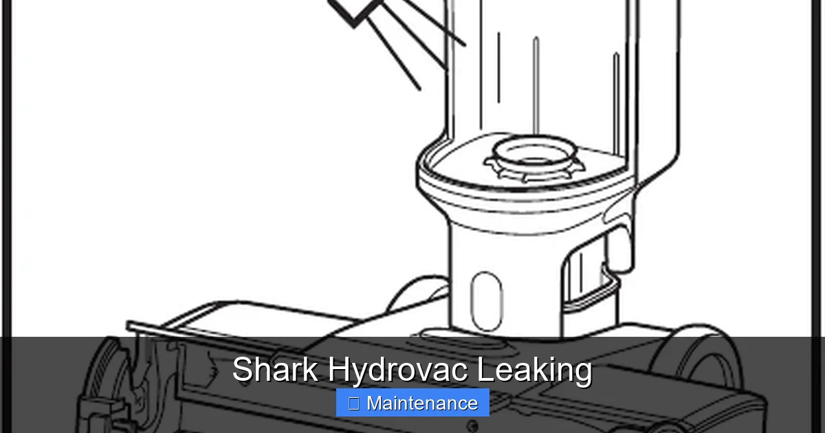 Shark Hydrovac Leaking