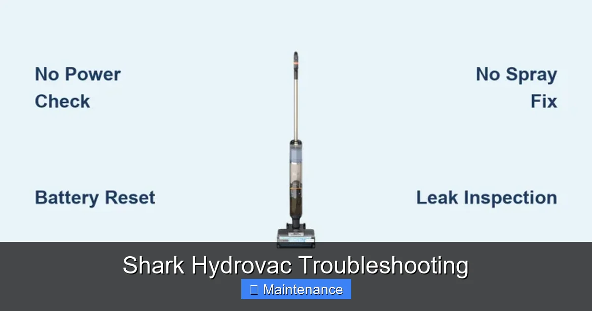 Shark Hydrovac Troubleshooting