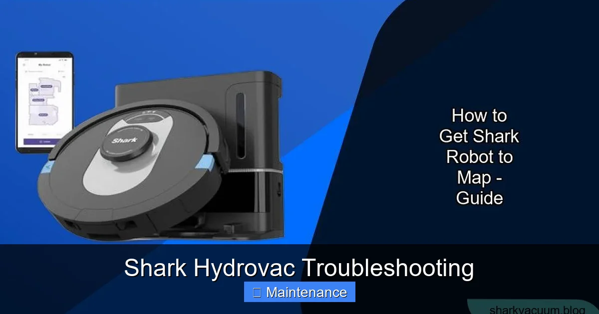 Shark Hydrovac Troubleshooting