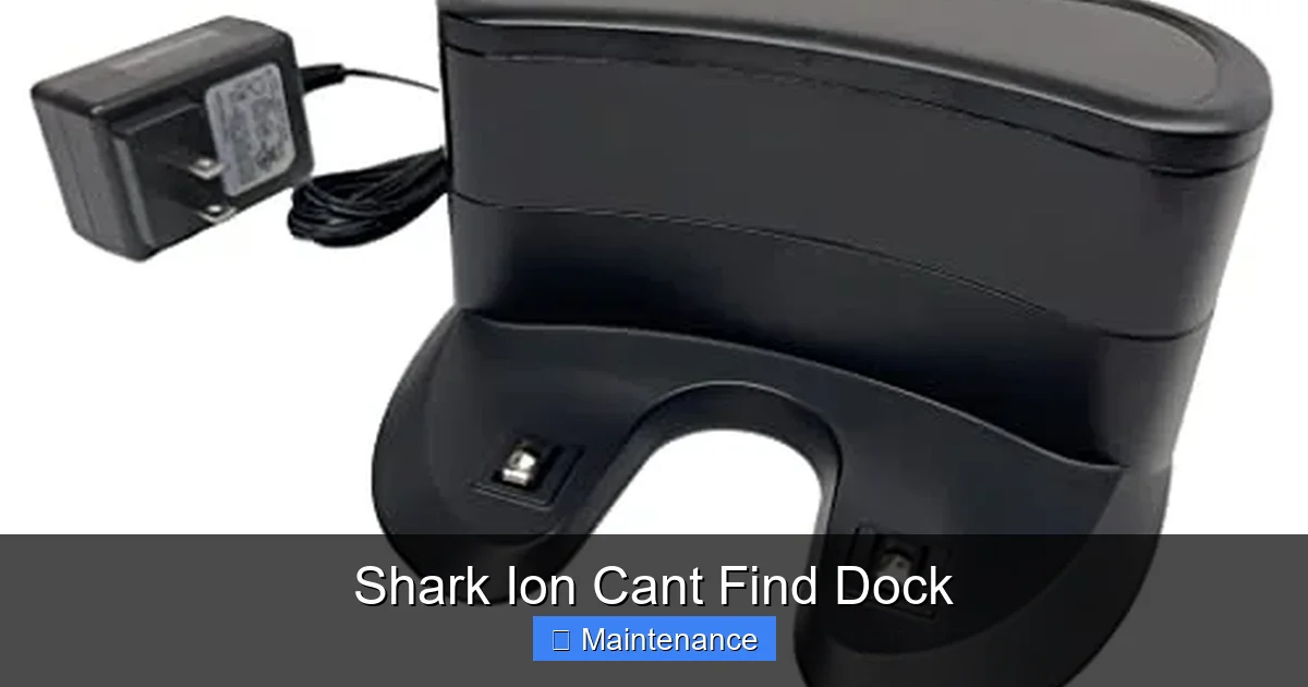 Shark Ion Cant Find Dock