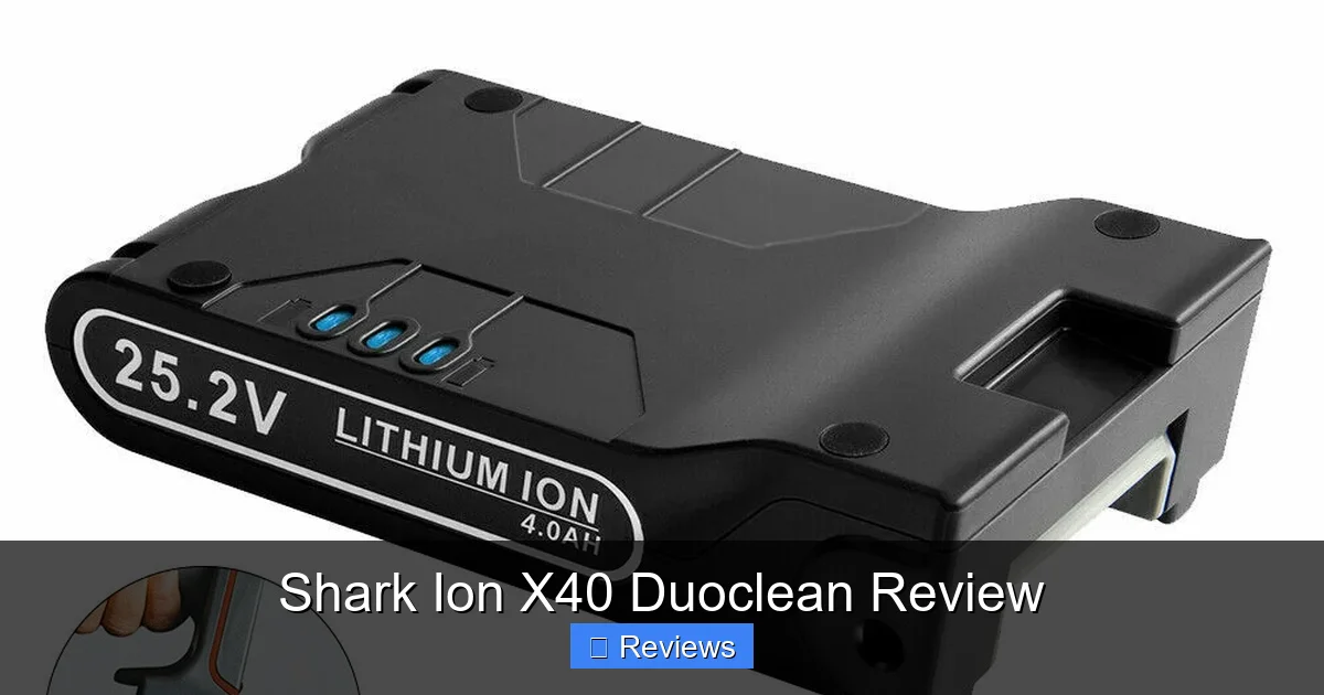 Shark Ion X40 Duoclean Review