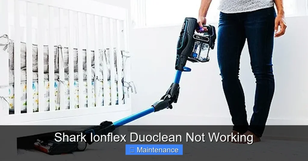 Shark Ionflex Duoclean Not Working