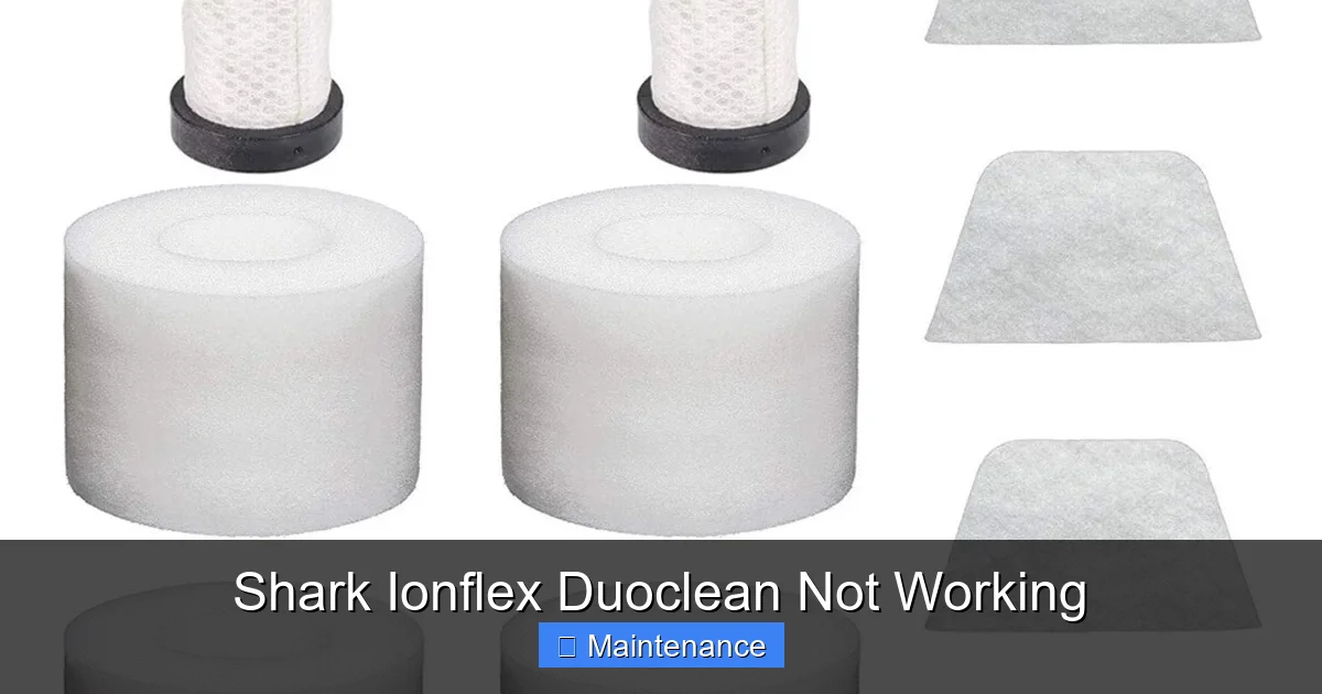 Shark Ionflex Duoclean Not Working
