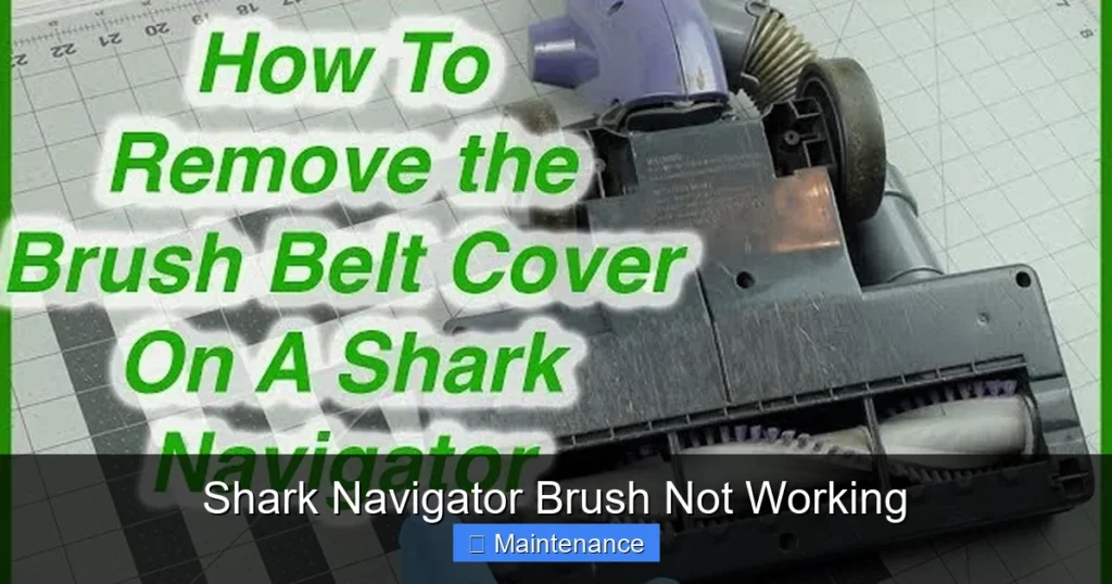 Shark Navigator Brush Not Working