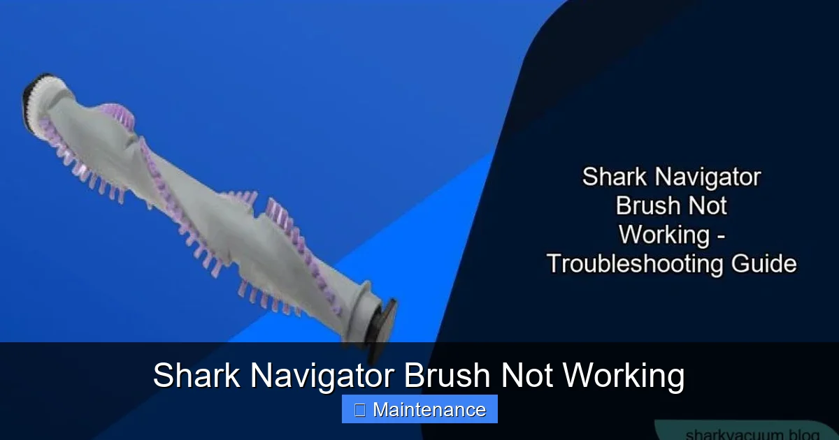 Shark Navigator Brush Not Working