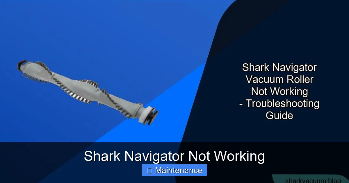 Shark Navigator Not Working