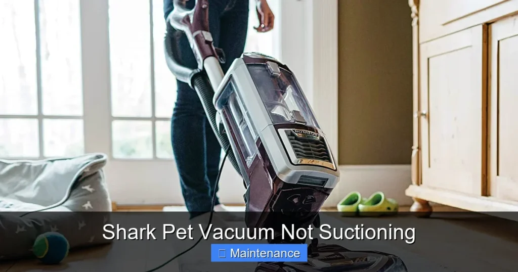 Shark Pet Vacuum Not Suctioning