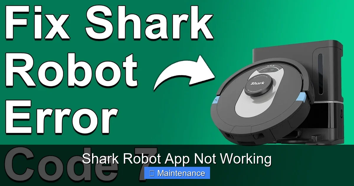 Shark Robot App Not Working