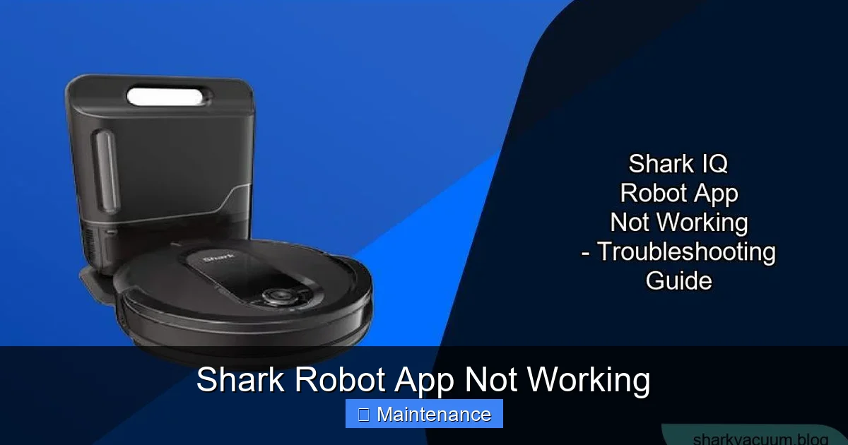 Shark Robot App Not Working