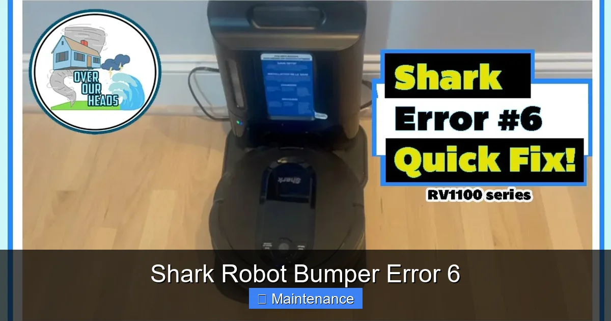 Shark Robot Bumper Error 6