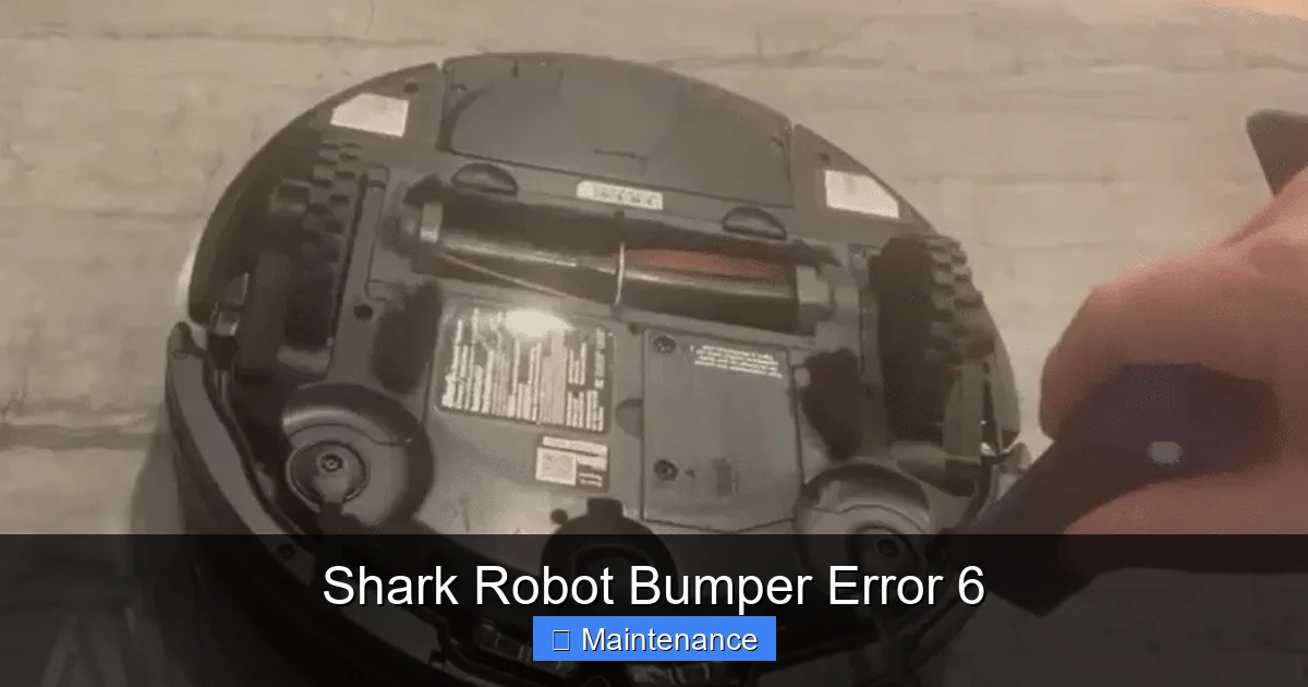 Shark Robot Bumper Error 6