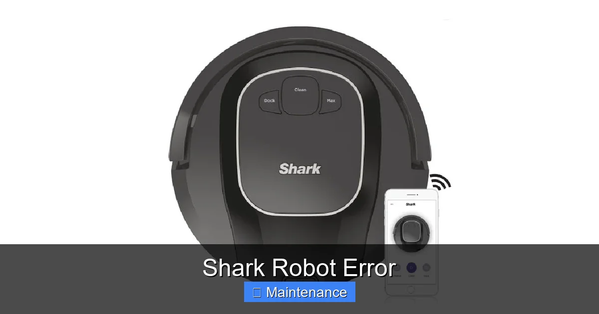 Shark Robot Error
