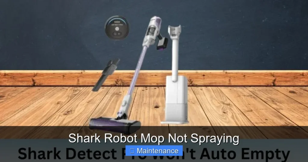 Shark Robot Mop Not Spraying