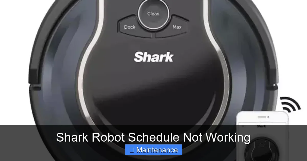 Shark Robot Schedule Not Working