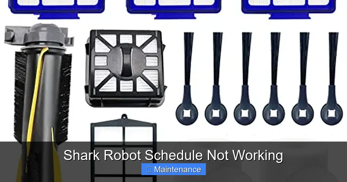 Shark Robot Schedule Not Working