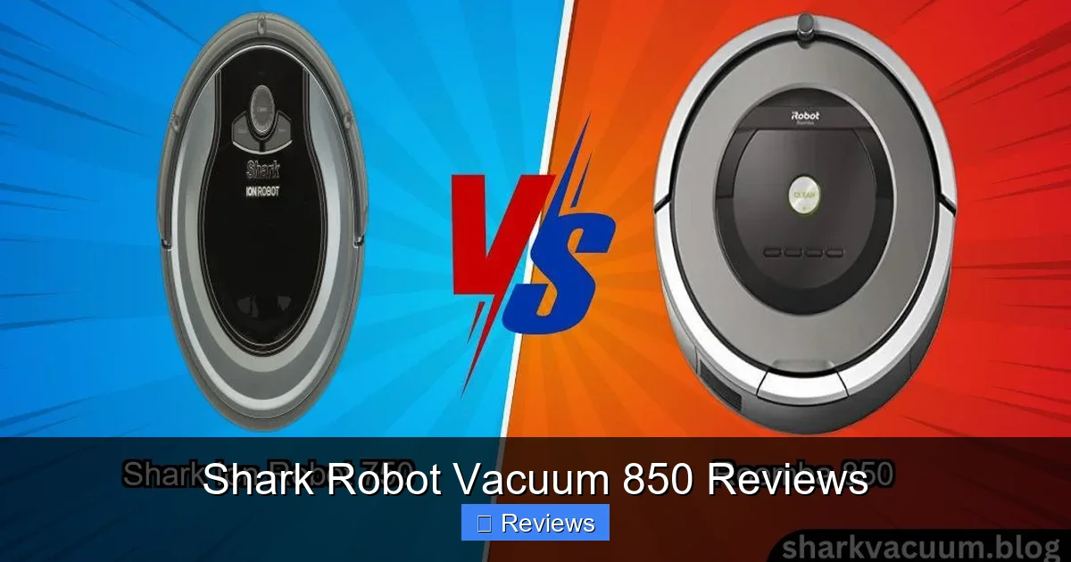 Shark Robot Vacuum 850 Reviews