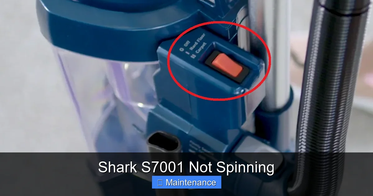 Shark S7001 Not Spinning