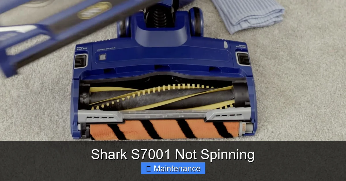 Shark S7001 Not Spinning