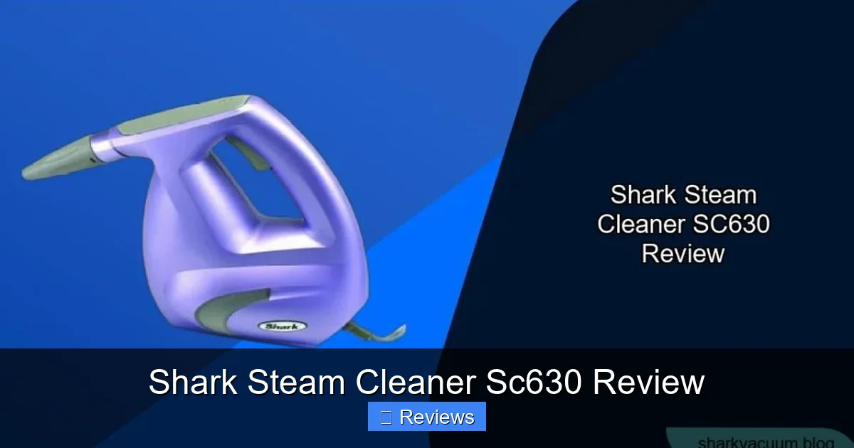 Shark Steam Cleaner Sc630 Review