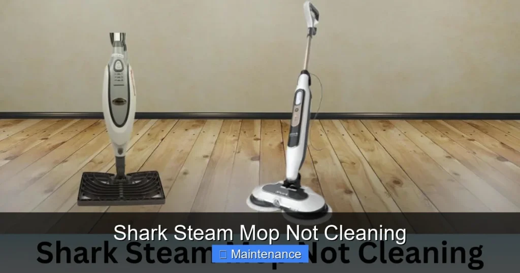 Shark Steam Mop Not Cleaning