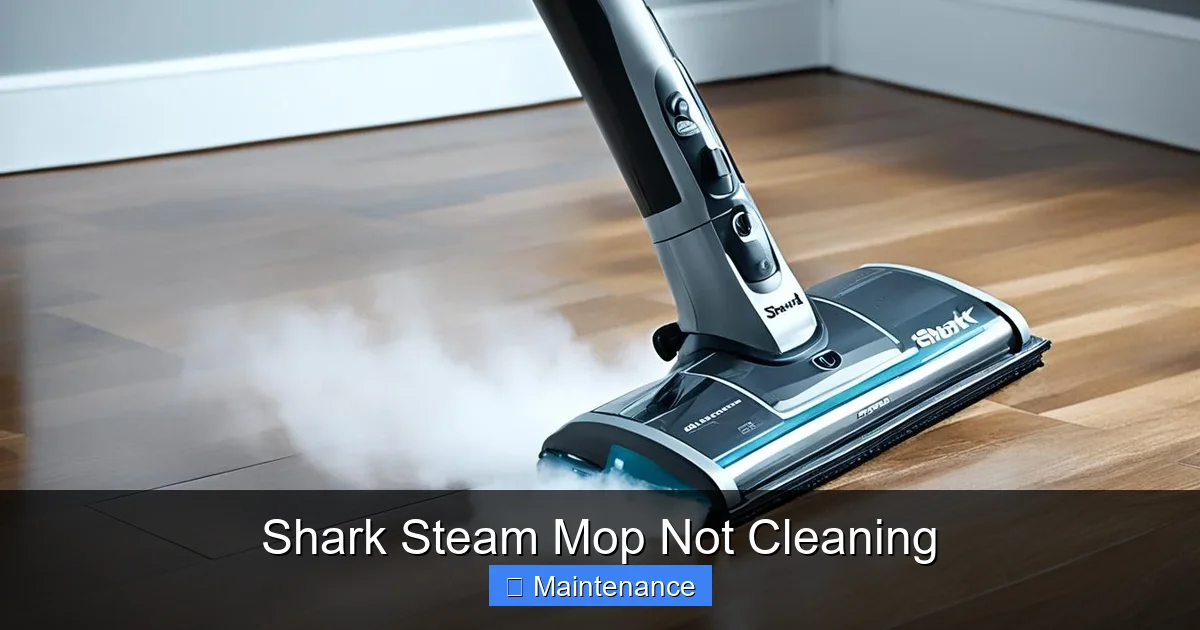 Shark Steam Mop Not Cleaning