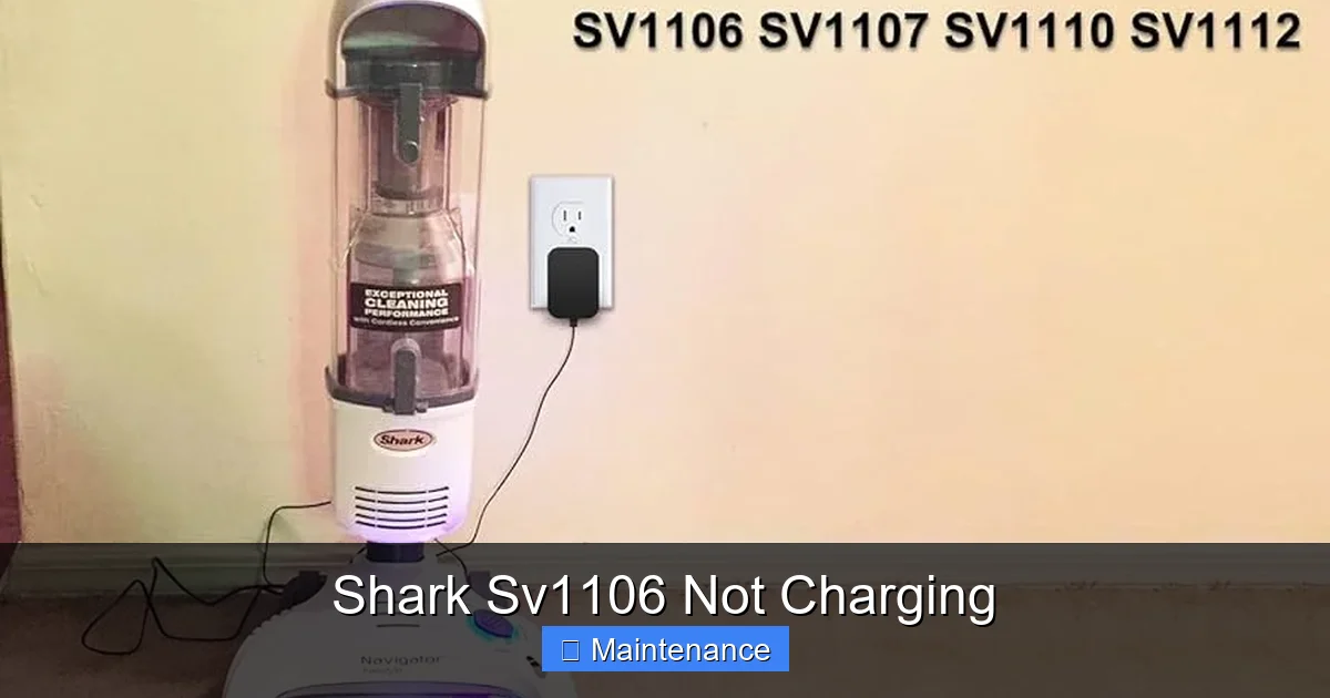 Shark Sv1106 Not Charging